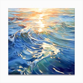 Sunset Over The Ocean Canvas Print