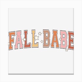 Fall Babe Canvas Print