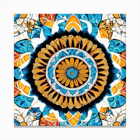 Abstract Mandala 30 Canvas Print