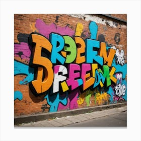 Art on Bricks: Graffiti with Purpose Canvas Print