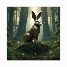 Rabbit In The Forest 37 Canvas Print