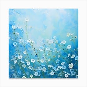 Blue Flowers 13 Canvas Print