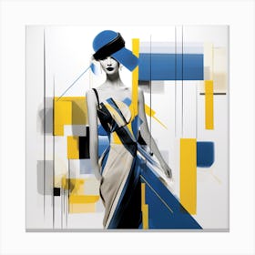 Abstract Fashion Illustration Canvas Print