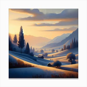 Landscape Painting 144 Canvas Print