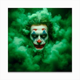 Joker In Smoke Canvas Print