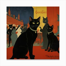 Default Chat Noir Cabaret Thophilealexandre Steinlen Art 0 Canvas Print