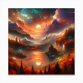 Landscape Painting Canvas Print