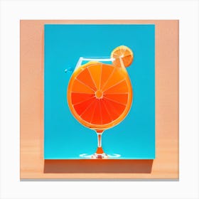 Orange Drink Aperol spritz Canvas Print