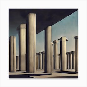 Metaphysical Columns Canvas Print