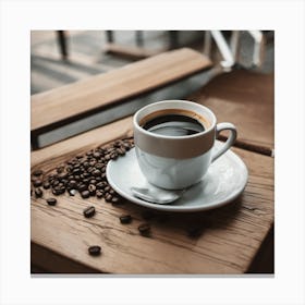 Coffee in the morning Canvas Print