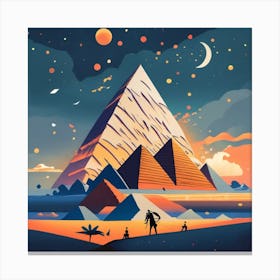 Egyptian Pyramids Canvas Print