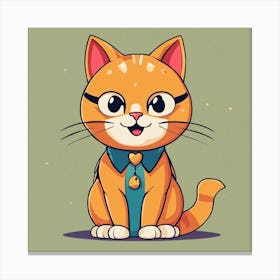 Cartoon Cat 1 Canvas Print