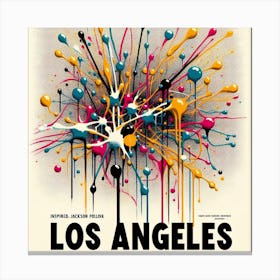 Los Angeles Travel Poster 1 Canvas Print