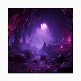 Corrupted Caves 2 Canvas Print