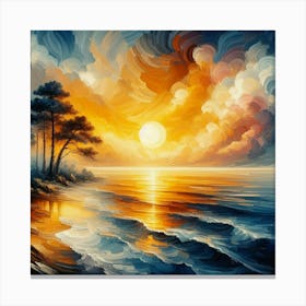 Artistic image of Sunrise Canvas Print