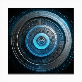 Futuristic Circle Canvas Print