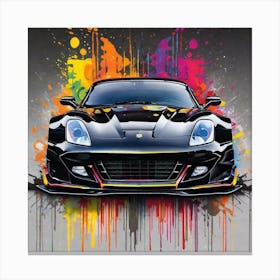 Sports Car Painting 4 Canvas Print