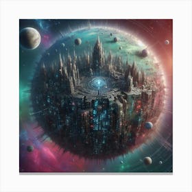 Space City Canvas Print