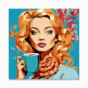 Coffee Girl 2 Canvas Print