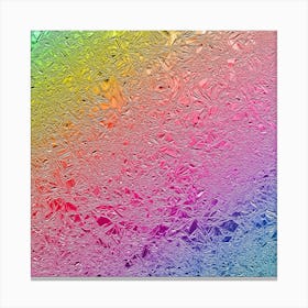 Rainbow Aluminum Foil Canvas Print