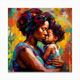 Mother And Child 24 Canvas Print