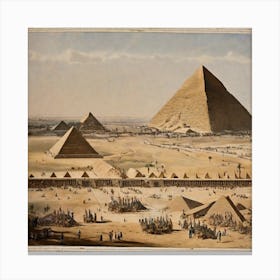 Pyramids Of Giza 4 Canvas Print