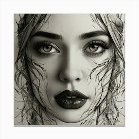 Portrait Of A Woman 4 Canvas Print