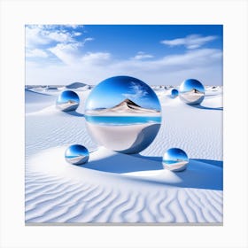 Spheres In The Desert Canvas Print