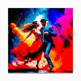 Latin Dancers Canvas Print