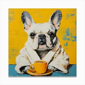 Leisure Frenchie Morning 10 Canvas Print