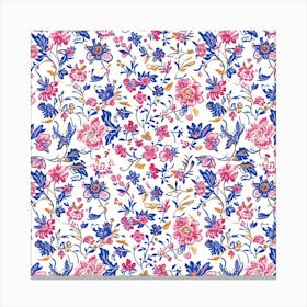 Rose Mist London Fabrics Floral Pattern 6 Canvas Print