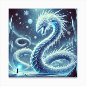 The Ice Serpent Canvas Print