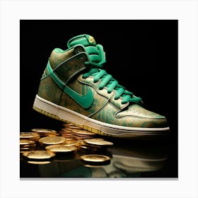 Nike Dunk St Patrick'S Day Canvas Print