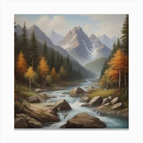 Mountain Stream Canvas Print