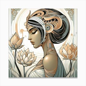 Cleopatra Portrait Artwork 91 Canvas Print