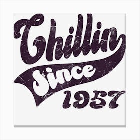 Womens Chillin Since 1957 Canvas Print