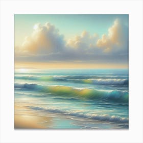 Sunset On The Beach 9 Canvas Print