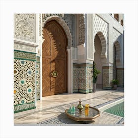 Islamic Architecture In Morocco Canvas Print