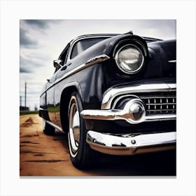 Black And White Car 3 Canvas Print