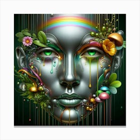 Rainbow Face Canvas Print