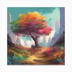 Tree In The Forest 2 Canvas Print