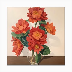 Chrysanthemums Canvas Print