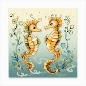 Seahorses 4 Canvas Print