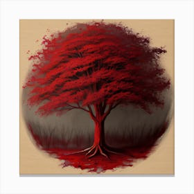 Red Tree Canvas Print