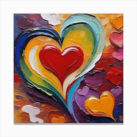 Heart Painting Canvas Print