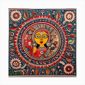 Indian Painting Madhubani Painting Indian Traditional Style 12 Canvas Print