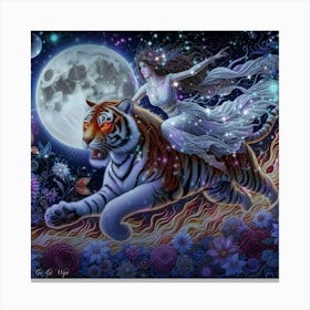 Tiger Rider Canvas Print