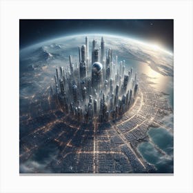 Futuristic City 156 Canvas Print