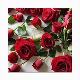 Red Roses 17 Canvas Print