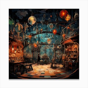 Room Full Of Lanterns Canvas Print